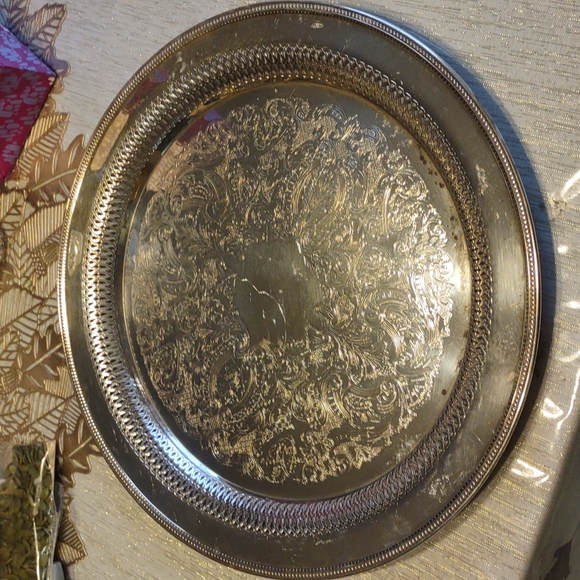 Oneida Dining Vintage Oneida Silverplate Gallery Tray Jefferson